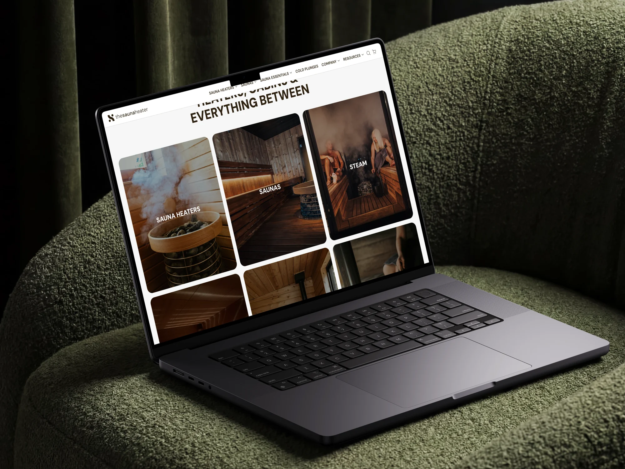 The Sauna Heater — Brand identity · Website design